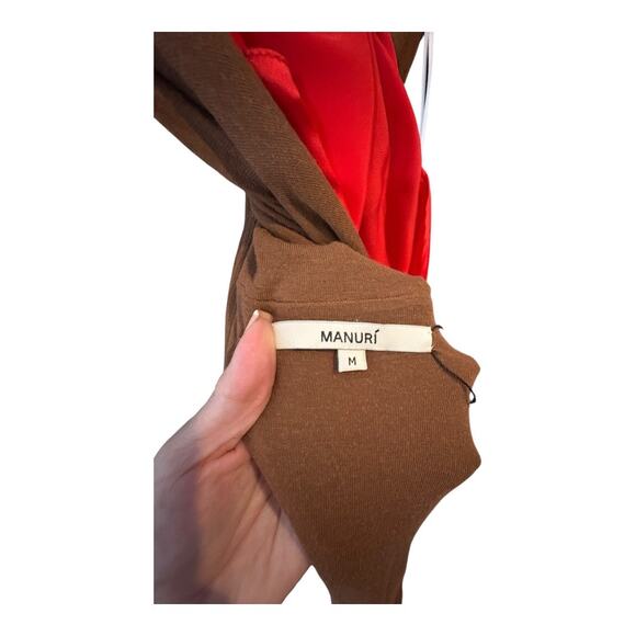 MANURI Eleni Maxi Dress Ruched Cutout Vacation Party Sexy Evening Stretchy M - Picture 9 of 13